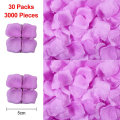 Miniatyrbilde 2 av 5: 3000 stk. Kunstige Roseblader, Blomsterblader for Romantisk Kveld, Bryllup, Fest, Arrangementer, Valentinsdag, Dekorering purple