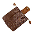 Miniatyrbild 3 av 4: Canvas midjeväska med läderöverdrag spänne hopfällbar kraftig verktygspåse med dragsko för Brown