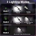 Miniatyrbild 4 av 5: Utomhus solcellslampor, 2-pack 213 LED säkerhetslampor med rörelsesensor Vattentät 180° justerbar