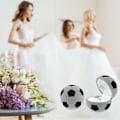 Miniatyrbild 5 av 5: Vigselring Ask, Kreativ Fotbollsform Sammet Ring Ask, Förlovningsring Ask För Förslag, Ceremoni, Bröllop Eller Speciella Tillfällen (grå)