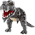 Miniatyrbillede 1 af 4: Tyrannosaurus Rex 1530 Dele Mikro Dinosaur Byggeklodser Sæt, DIY Mini Klods Legetøjssæt