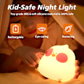 Miniatyrbillede 3 af 5: Kylling Natlampe til Børn, 7 Farver Baby Natlamper, Bærbar Natlampe til Børneværelse, USB Genopladelig Dyr Lampe, Søde Gaver