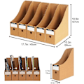 Miniatyrbillede 2 af 5: 5-lags A4 Papir Opbevaringsboks Dokumentholder Magasinholder Organizer Skuffe Til Kontor Hjem DIY Container