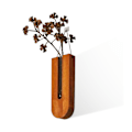 Miniatyrbild 4 av 4: Väggmonterad blomkruka i trä, inomhus, blomkruka i trä, hängande blomkruka, väggdekoration brown