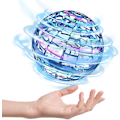 Miniatyrbild 1 av 5: Flynova Pro Flygande Boll Leksak - Handkontrollerad Flygande Orb Leksak  Globe Form Boomerang Flygande Spinner Mini Drone Hover Boll Med 360 Roterande Rgb Ljus Blue