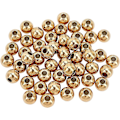 Miniatyrbilde 4 av 5: 50 stk. 6 mm metallperler 304 rustfritt stål avstandsperler for DIY smykkelaging
