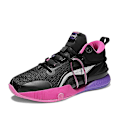 Miniatyrbild 1 av 5: Basketbollskor för män, höga, andningsbara, halkfria, moderiktiga sneakers 3F8899 Black EU 39