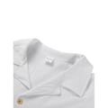 Miniatyrbilde 4 av 5: Herre fritidsskjorte langermet lapell krage strandskjorte topp White 2XL