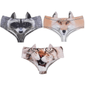 Miniatyrbilde 1 av 5: Dame Sømløse Truser Hipster Bikini Lav Livhøyde Usynlige Truser 3-pakning 3 Color C