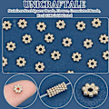 Miniatyrbilde 5 av 5: 100 stk. Ekte 18K Gullbelagte Blomster Spacer Perler Rustfritt Stål Perler 6mm Mini Snøfnugg Løse Perler Metallperler Granulerte Perler Funn for DIY Armbånd