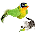 Miniatyrbild 5 av 5: Interaktiv kattleksak med fågel, kattfjäderleksaker – automatisk kattfågel, elektroniska kattleksaker för inomhuskatter, tristess, träning