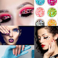 Miniatyrbild 3 av 5: Nail Art Hollow Flash Sequin 12-färgad Holografisk Flash Blandad Hjärtformad Alla hjärtans dag nageldekoration Set5