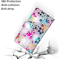 Miniatyrbillede 2 af 3: (e)case Til Samsung Galaxy A13 4g, Stødsikkert Wallet Case Beskyttelsescover Med Mønster, [Standfunktion] [Kortholder] PU Læder Flip Case Til Samsu
