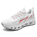 Miniatyrbilde 1 av 5: Herresko Flygende Vevde Fritidssko Pustende Joggesko Sportssko 8818 White EU 39