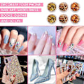 Miniatyrbild 5 av 5: Nagelfolie 3d glänsande guldblad för nagelkonstdesign, nageltillbehör, guld- och silverfoliebitar style4