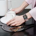 Miniatyrbild 2 av 5: 2-pack glänsande stretch solo loop-klockarmband kompatibelt med Apple Watch-band 38 mm 40 mm 41 mm justerbar flätad elastisk sport dam/herr för iwatch Seri