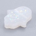 Miniatyrbillede 4 af 5: 30 stk. tilfældigt blandede bling farve Hamsa håndperler flade harpiks imitation opal farvede håndflade afstandsstykke perler til smykkefremstilling