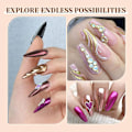 Miniatyrbild 4 av 5: Nagelkonst Highlight Magic Mirror Powder, 6-färgskombination, All-match-kombination style  style3