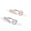 Miniatyrbillede 3 af 4: 10 stk. Sexet 4 Zircon Navle Ring Krystal Zircon Navle Navle Navle