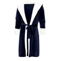 Miniatyrbild 2 av 4: Fleece Badrock Dam Mjuk Badrock Kvinnor Mjuk Badrock Med Huva Mjuk Frotté Lång Badrock Blue S