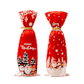 Pikkukuva 1 / 3: (35*14cm 2 kpl) Joulun viinipullon suojus 23