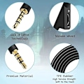 Miniatyrbilde 4 av 5: Erstatningslydkabel for spillheadset, 2 m justerbar erstatningskabel, 3D stereo volumkabel for Astro A10 A40 A30
