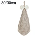 Miniatyrbillede 2 af 5: Håndklæder, Badehåndklæder Med Hængesløjfe, Mikrofiber Koralsoft Absorberende Håndklæde Til Køkken style 1