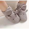 Miniatyrbilde 2 av 5: Baby Unisex-baby Koselige Fleece Tøfler Elephant grey 12cm