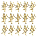 Miniatyrbillede 3 af 5: 1 Æske 50 stk. Amor Charms Skytsengel Charms 316 Rustfrit Stål Kærligheds Charms Fe Engel Charm