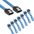 40cm SATA Datakabel 6.0Gbps Blå Ender Plugg i Seriell SATA Harddisk Kabel SATA 3.0 SSD Datakabel