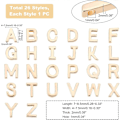 Miniatyrbillede 3 af 5: 26 Stilarter Alfabet Bogstav Perler 14K Guldbelagt A-Z Bogstav Charms Holdbare Store Bogstav Perler Messing Initial Charms Vedhæng til Meningsfuld Gave B