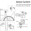 Miniatyrbillede 5 af 5: Dricar Cykelcomputer Trådløs Vandtæt Cykelcomputer Multifunktionel Cykel Speedometer Odometer Med Stor Baggrundsbelyst LCD-skærm Til Sporing D Blue