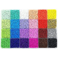 Miniatyrbillede 2 af 5: 24 Slots Flerfarvet Bagefarve Perlesæt Glasperler Æske Perler Til DIY Armbånd Og Halskæde about 4000pcs 4mm beads