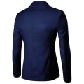 Miniatyrbilde 2 av 5: Herre Casual Sportjakke 1-knapps Dressjakke, Smal Passform Daglig Lett Jakke Navy M