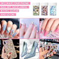 Miniatyrbild 4 av 5: Laser Flash Powder Patch Nail Flash Powder Block Holografisk Flash Med Olika Storlekar Och Former style1