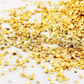 Miniatyrbild 1 av 3: Krossat glas oregelbundna metalliska flisor strössel chunky glitter guldpläterad 100g 2-4mm för nagelkonst hantverk diy vasfyllning epoxihartsform scrapbooki