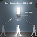 Miniatyrbilde 3 av 5: LED Nattlys Oppladbart Nattlys, Bevegelsessensor Nattlys med Selvklebende Magnetstriper [2-pakning]. 3 Moduser (auto/på/av) Nattlys for Seng