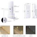 Miniatyrbillede 5 af 5: Genopladelig LED Natlampe til Voksne, 2000mah Indendørs Bevægelsessensor Lys, 5-niveau Justering (varmt Lys)