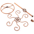 Miniatyrbild 3 av 5: 2-pack Scrollwork Vinglasställ med 6 krokar, Metall Stämware Hållare Stativ Fristående Vinglas Hållare Displayställ för Bordsskiva, Bar Bänkskiva,