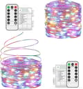 2 * 10m/200 LED-batteridrivna ljusslingor, till jul