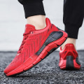 Miniatyrbilde 4 av 5: Herre Sport Løpesko Flygende Vevde Casual Sneakers Frlt55 Red EU 41