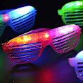 Miniatyrbillede 3 af 5: LED Briller Selvlysende Partyartikler til Børn 24 Pak Blinkende Plastik Lysende Briller Legetøj Bulk 3 Udskiftelige Batterier Blinkende Lys F
