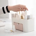 Miniatyrbillede 1 af 4: Kosmetisk Makeup Skrivebord Opbevaringsskuffe Holdere Boks Spar Plads Opbevaringsboks Rum