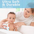 Miniatyrbilde 4 av 5: 6 stk. Melkeoppsugingsklut Håndkle Ansiktshåndkle 25*50cm Baby Melkeoppsugingsklut Bomullsmateriale 6 Lag Myk Absorberende Bomullsoppsugingsklut Set3