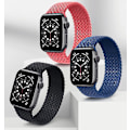 Miniatyrbild 4 av 4: Lämplig för Iwatch-rem, enkel nylonelastisk vävd, Apple Watch Apple nylonrem Purple M
