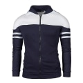 Miniatyrbillede 4 af 5: Herre Efterår Vinter Herre Casual Jakker Stribet Design Mode Plys Sportstøj 4XL G