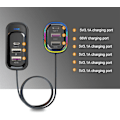 Miniatyrbild 5 av 5: Bil-USB-laddare Multi Port,Bil-laddare USB C | 66W Supersnabb Multi Port Billaddare Adapter