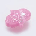 Miniatyrbild 2 av 3: 30 st Resin Hamsa Hand Pärlor 14123mm Hamsa Charm Plastpärlor med 1mm Hål
