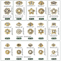 Miniatyrbilde 5 av 5: 360 stk. Perlehetter 15 Tibetansk Stil Blomsterperlehette Avstandsperler Legeringsperlehette Bails Endestykker Perler