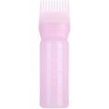 Pikkukuva 1 / 5: 3 väriä Hiusvärin levityspullo Shampoopullo Öljyvärin annostelija Applikatoriharjan kärjellä varustettu työkalu 120 ml:n kapasiteetilla hiusten värjäykseen (vaaleanpunainen)